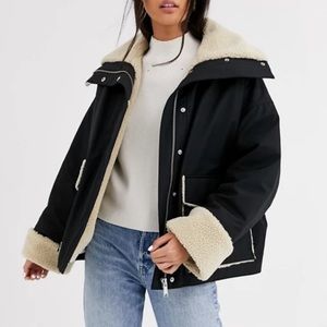 & Other stories faux shearling jacket